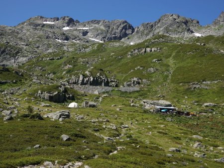 Arrivée au refuge de la Pierre à Bérard.