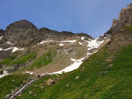 Le Mont Cordine et le col de Valsorey.