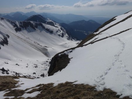 Quelques dévers neigeux à traverser...