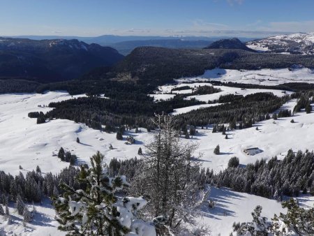 Une belle vue sur le plateau des Glières.