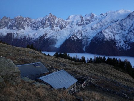 Aux chalets de Chailloux, maintenant à l’ombre.