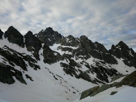 Le Ponset et les arêtes de la Madone dans le rétro