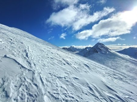 Les pentes finales de la Tête de Plate Longue