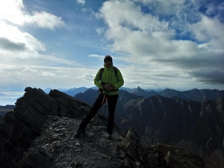 Arrivée sur l’arête