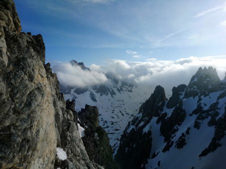 Même l’Aiguille de Chambeyron (3412m) se dévoile !