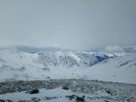 Dans le rétro : Crête des Sagnes Longues (3032m) et Vallon de l’Aigue Agnelle