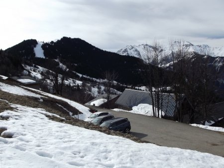 Le parking au départ