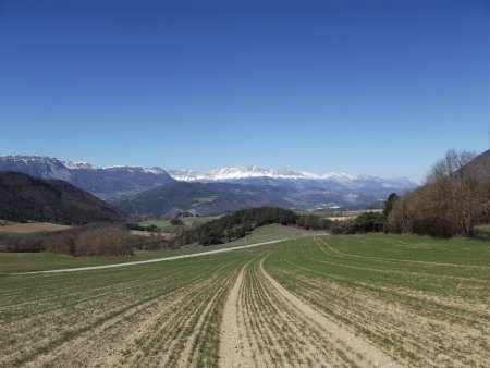 Vue arrière du col de Cornillon 