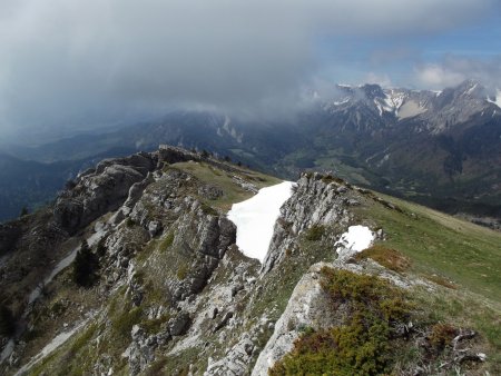 Arrivée sur la crête