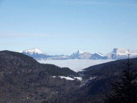 Zoom sur le col du Luitel et la Chartreuse