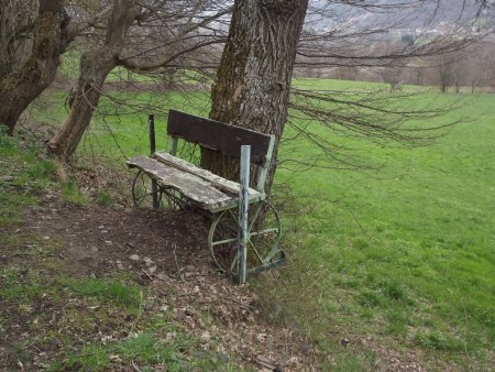 Un banc original sur le parcours