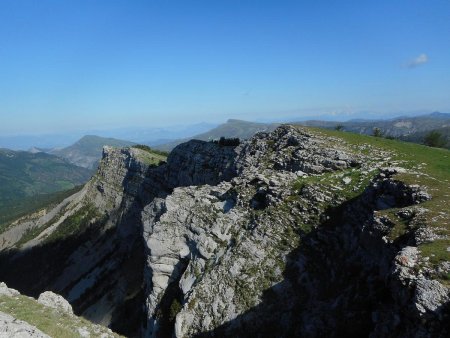 Vers l’itinéraire de descente.