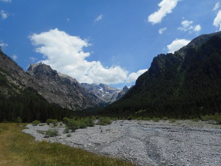 Le Val d’Escreins et la Font Sancte (photo prise au retour)