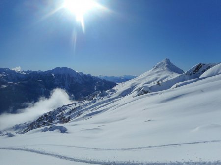 Descente : vers le Palastre et la montée.