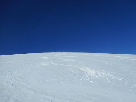 Descente de la crête d’Oriol.