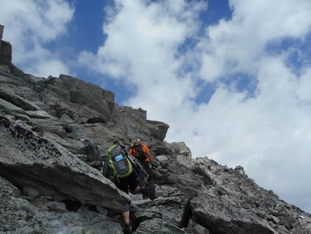 Cyril et Didier sur l’arête