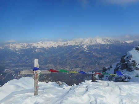 Du sommet : Barcelonnette.