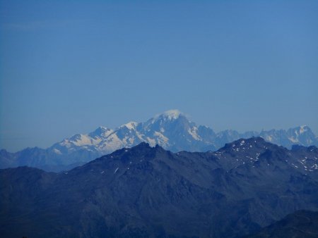 Sommet du Grand Galibier : Mont-Blanc.