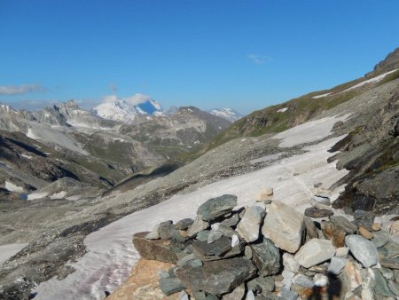 Vue arrière sur la montée