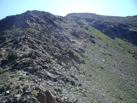 Du Col du Galeteau, regard sur la montée vers son sommet