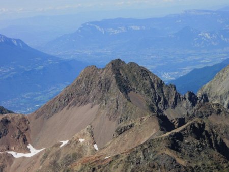 Rocher de l’Homme vu de la Croix de Belledonne.