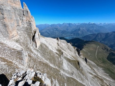 Vers la crête du Pré du Chourum, coucou Arnaud et Vannina !