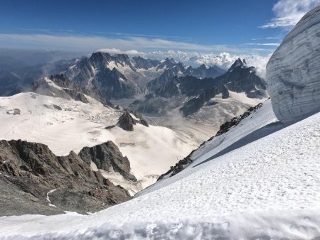 Vue vers le glacier de Talèfre