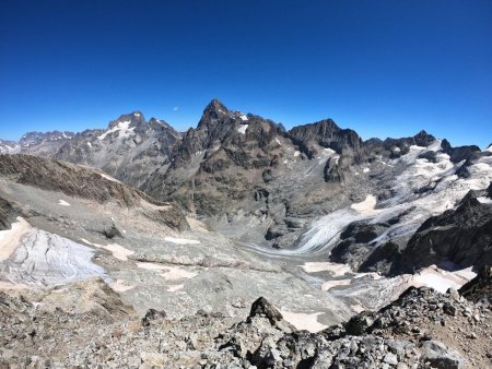 Vue de la Meije à la Pointe des Boeufs Rouges