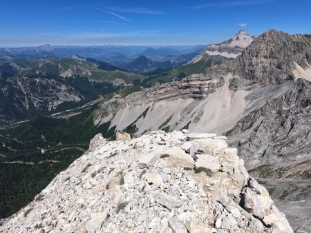 Arrivé sur l’arête Nord.