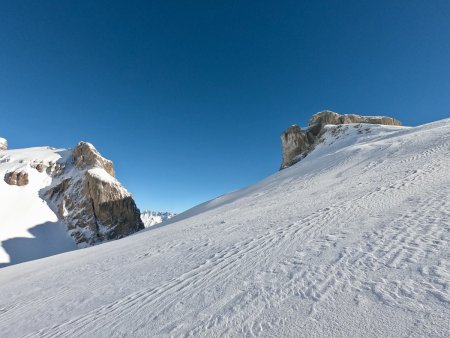 Descente dans la combe de la Prison.