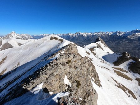 Vue de la montagne de Faraut au Vieux Chaillol