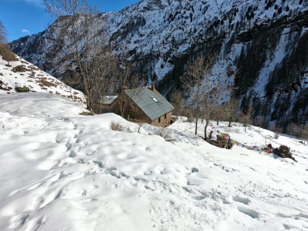 Arrivée au refuge.