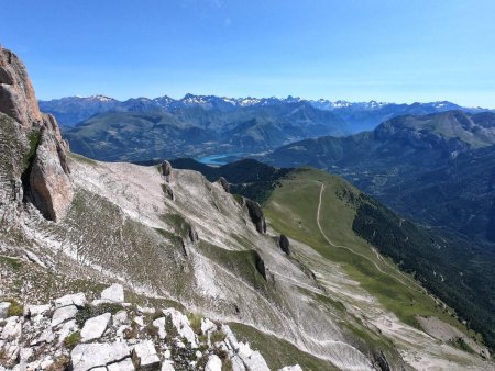 Lac du Sautet et Écrins.