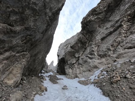 Vue vers l’étranglement.