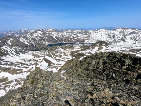 Vue vers le Puig Castell Isard.