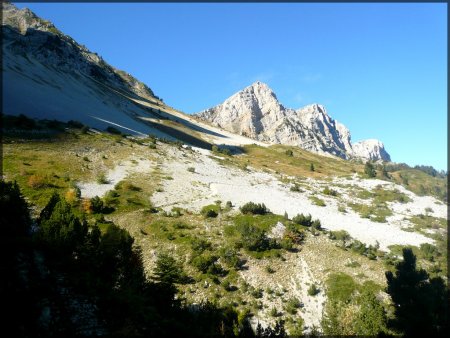 Sommet de Pierre Blanche et Roche Rousse.