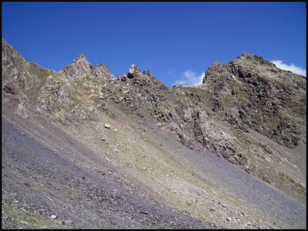 Pendant la traversée, regard arrière sur le passage supérieur la totale.