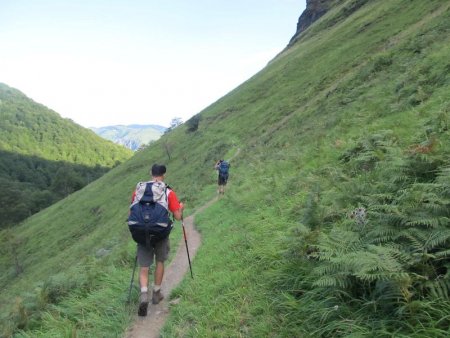 Sur le sentier de traversée