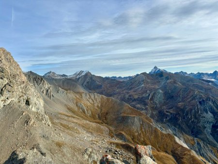 Vue sur le versant italien