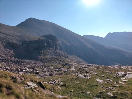 Sous le sommet, photo prise lors de la descente