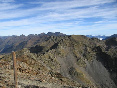 Sommet, vue vers l’ouest