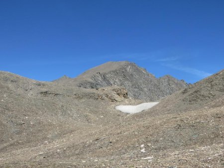 Col des Barmes de l’Ours : la Pointe de la Sana apparaît