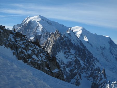 Le Mont Blanc vu depuis les Grands Montets