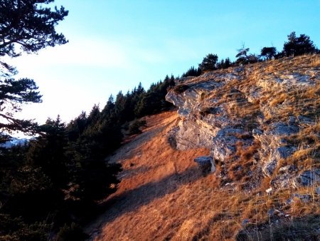 Crépuscule dans la descente...