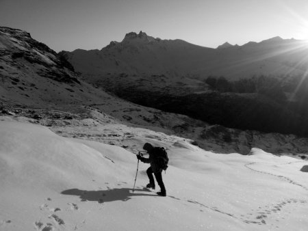 N&B sur Fredo et le Grand Roc Noir (3582m)