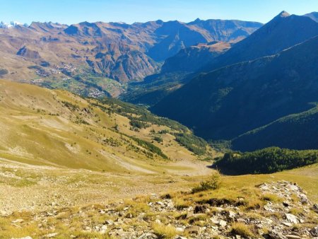 Vue sur le vallon d’Archinard et la station d’Orcières-Merlette