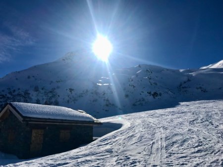 De retour aux chalets, sous le Teurre