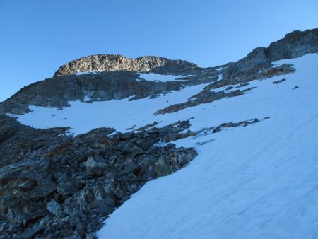 La partie finale, sur les restes du glacier du Vallon