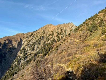 Du sentier de descente