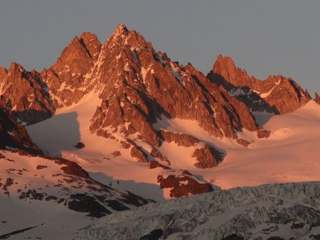 L’Aiguille du Tour se colore de plus en plus...